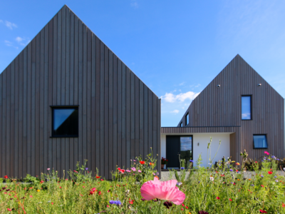 house with wood cladding