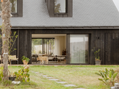 Wood cladding house