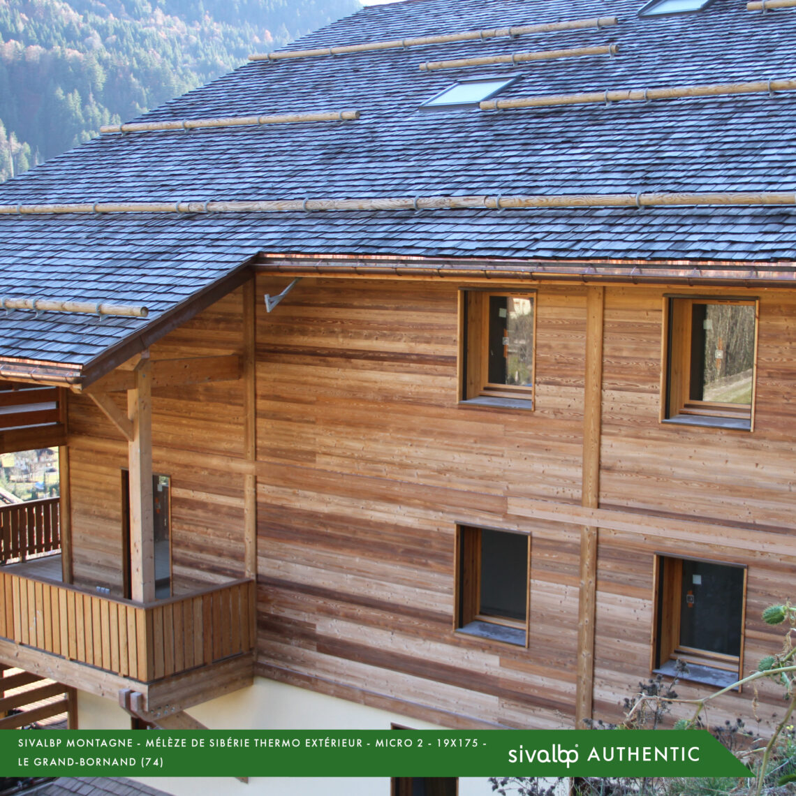 Maison bardage bois Mélèze de Sibérie Haute Savoie