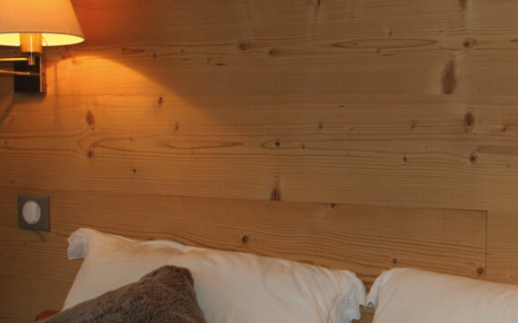 Nordic spruce wood panelling