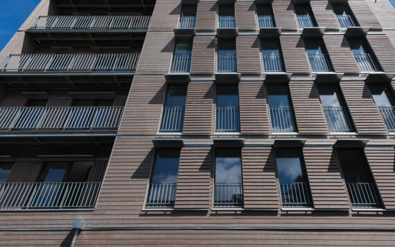 Wood cladding in Larch