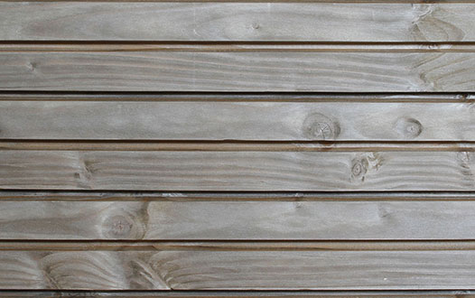 Douglas wood cladding, New Age range